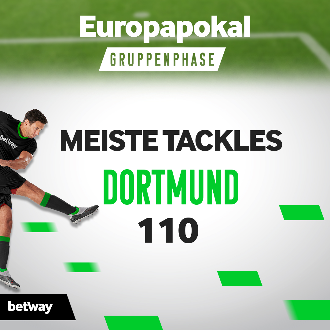 Europapokal Gruppenphase Meiste Tackles: Dortmund